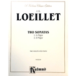LOEILLET - Two Sonatas for Two Violins and Piano
