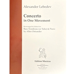 LEBEDEV - Concerto in One Movement for Bass Trombone or Tuba & Piano
