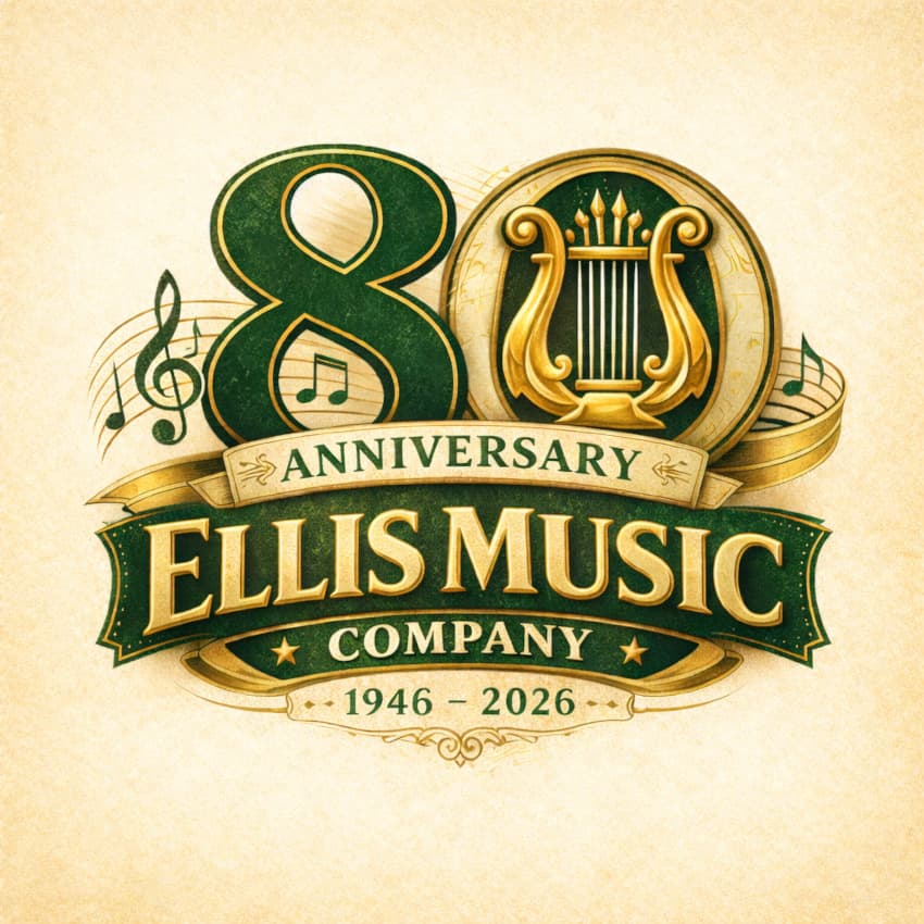 Ellis Music 80th Anniversary Logo