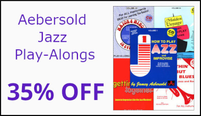 Aebersold Jazz Play-Alongs 35 Percent Off