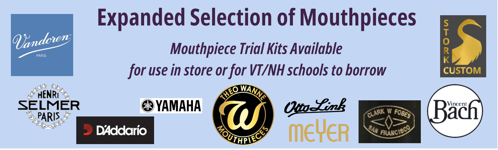 Expanded Selection of Mouthpieces