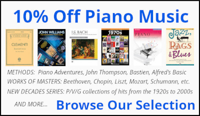 Piano Music 10 Percent Off