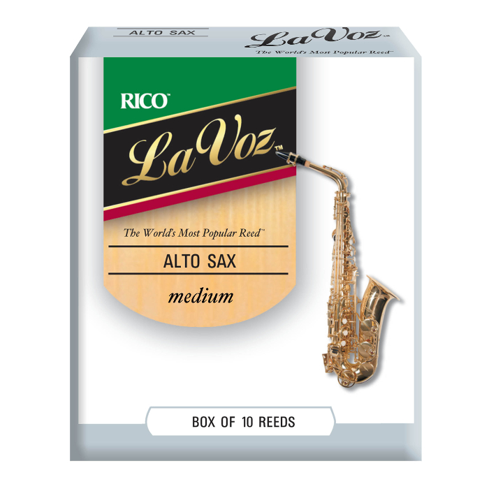 photo of a box of LaVoz alto sax reeds