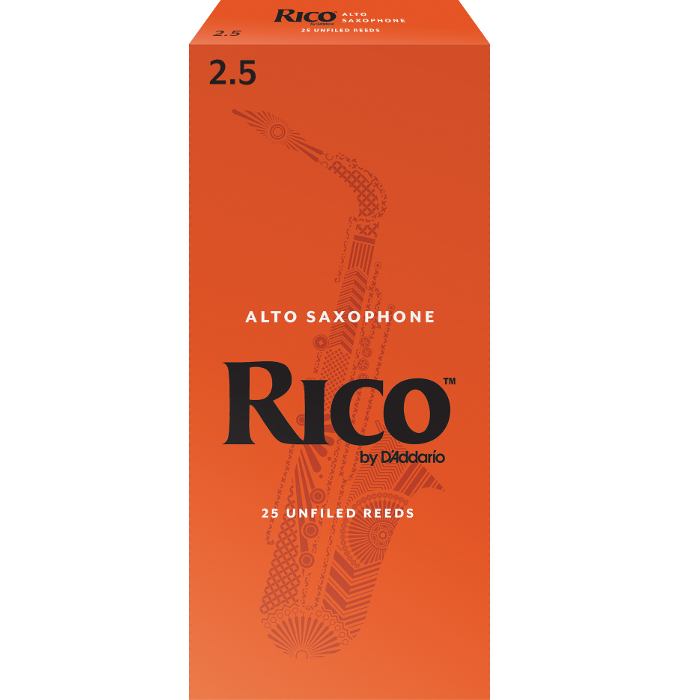 photo of a box of Rico alto sax reeds