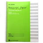 Standard Wirebound 12-Stave Manuscript Paper