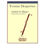 DESPORTES - Andante and Allegro for Bass Clarinet and Piano