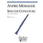 MESSAGER - Solo de Concours for Clarinet and Piano