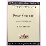 SCHUMANN - Three Romances for Alto (or Baritone) Saxophone for Piano