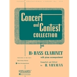 Piano Accompaniment for Concert and Contest  Bass Clarinet Book