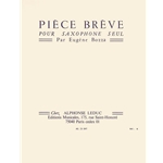 BOZZA - Piece Breve (Brief Piece) for Solo Saxophone