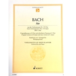 BACH - Air From Orchestral Suite No. 3 in D Major BWV 1068 for Cello and Piano