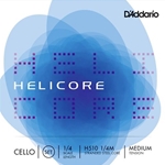 Helicore Cello String Set, 1/4 Scale, Medium Tension