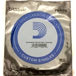 D'Addario PL009 Plain Steel Guitar Single String, .009