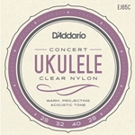 D'Addario EJ65C Pro-Arte Concert Ukulele Strings - Clear Nylon