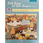 Folk Songs for Solo Singers, Volume 2 (Medium Low) Book with CD