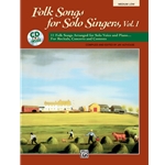 Folk Songs for Solo Singers, Volume 1 (Medium Low) Book with CD