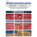 Belwin Master Solos for Clarinet, Volume 1 Advanced, Solo Book