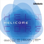 Helicore Cello Single D String, 4/4 Scale, Medium Tension