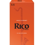 Rico Bass Clarinet Reeds #3.5 (25pk)