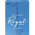 Royal Bass Clarinet Reeds #2.5 (10pk)