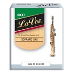 La Voz Soprano Saxophone Reeds, Medium (10pk)