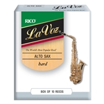 La Voz Alto Saxophone Reeds, Hard (10pk)