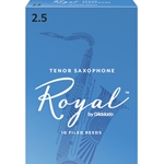 Royal Tenor Saxophone Reeds #2.5 (10pk)
