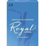 Royal Baritone Saxophone Reeds #2.5 (10pk)