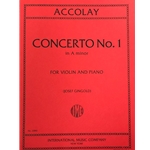 ACCOLAY - Concerto No. 1 in A minor for Violin and Piano