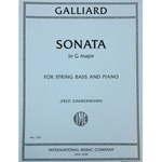 GALLIARD - Sonata in F Major (transposed to G Major) for String Bass & Piano