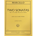 MARCELLO - Two Sonatas: #1 in F Major and #4 in G minor for Cello and Piano