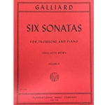 GALLIARD - Six Sonatas for Trombone and Piano, Volume 2 (Sonatas 4-6)