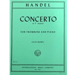 HANDEL - Concerto in F minor for Trombone (or Euphonium) with Piano Reduction