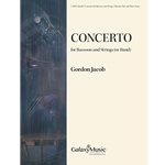 JACOB - Concerto for Bassoon and Strings or Band (Bassoon part with Piano Accompaniment)