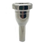 Stork T1 Custom Series Trombone Mouthpiece, Large Shank (Heavyweight, Symphonic Bore, Silver-Plated)