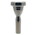 Stork T1 Custom Series Trombone Mouthpiece, Large Shank (Lightweight, Standard Bore, Silver-Plated)