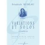 KUHLAU - 12 Variations and Solos, Op. 10b for Flute