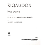 LACOME - Rigaudon for Alto Clarinet & Piano