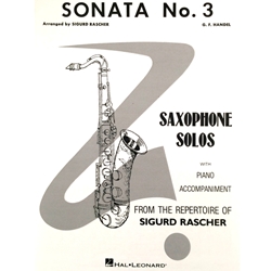 HANDEL - Sonata No. 3 for Alto Saxophone & Piano