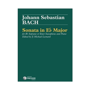 BACH - Sonata in Eb Major for Bb Soprano or Tenor Saxophone and piano