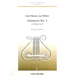 WEBER - Concerto No. 1 in F minor, Op. 73 for Clarinet & Piano