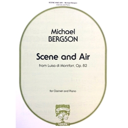 BERGSON - Scene and Air from Luisa di Montfort, Op. 82, for Clarinet & Piano
