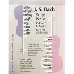 BACH - Suite 6 in G Major BWV 1012 for Cello