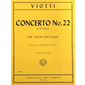 VIOTTI - Concerto No. 22 in A minor for Violin and Piano