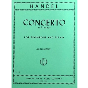 HANDEL - Concerto in F minor for Trombone with Piano Reduction