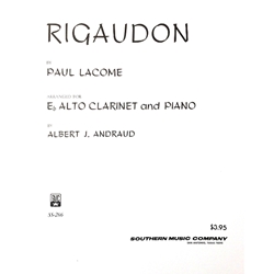 LACOME - Rigaudon for Alto Clarinet & Piano