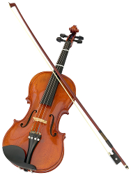 Violin and bow photo