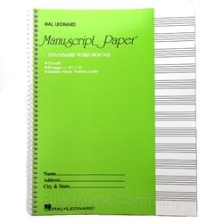 Standard Wirebound 12-Stave Manuscript Paper