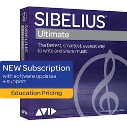 Sibelius Ultimate 1-Year Subscription (Educational Pricing) with Software Updates and Support