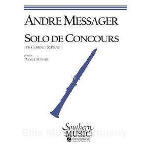 MESSAGER - Solo de Concours for Clarinet and Piano